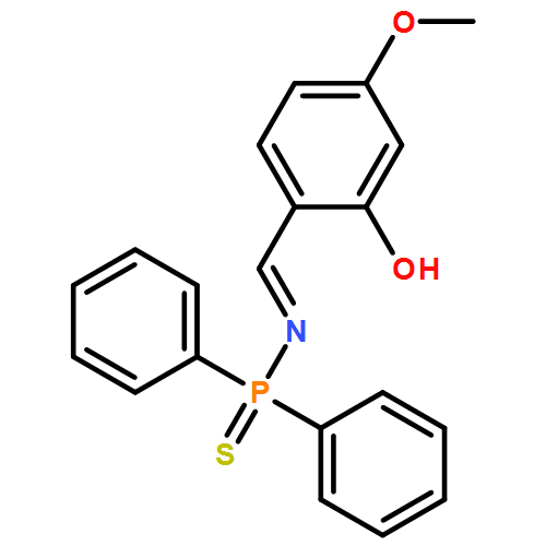 Phosphinothioic amide, N-[(2-hydroxy-4-methoxyphenyl)methylene]-P,P-diphenyl-