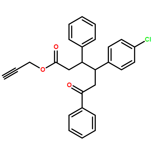 Benzenehexanoic acid, γ-(4-chlorophenyl)-ε-oxo-β-phenyl-, 2-propyn-1-yl ester, (βR,γR)-rel-