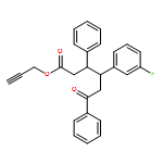Benzenehexanoic acid, γ-(3-fluorophenyl)-ε-oxo-β-phenyl-, 2-propyn-1-yl ester, (βR,γS)-rel-