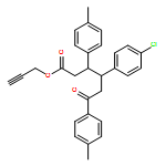 Benzenehexanoic acid, γ-(4-chlorophenyl)-4-methyl-β-(4-methylphenyl)-ε-oxo-, 2-propyn-1-yl ester, (βR,γR)-rel-