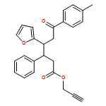 2-Furanbutanoic acid, γ-[2-(4-methylphenyl)-2-oxoethyl]-β-phenyl-, 2-propyn-1-yl ester, (βR,γR)-rel-