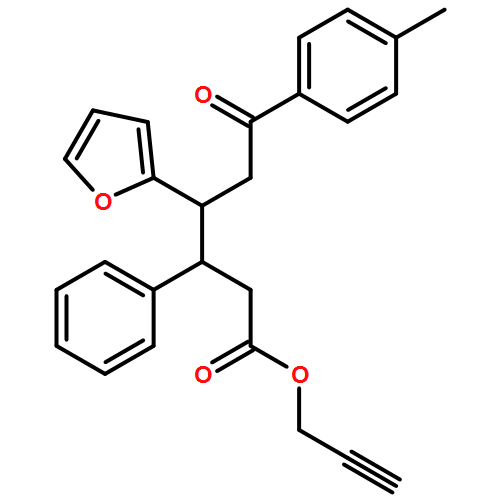 2-Furanbutanoic acid, γ-[2-(4-methylphenyl)-2-oxoethyl]-β-phenyl-, 2-propyn-1-yl ester, (βR,γR)-rel-