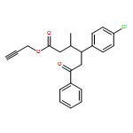 Benzenehexanoic acid, γ-(4-chlorophenyl)-β-methyl-ε-oxo-, 2-propyn-1-yl ester, (βR,γR)-rel-