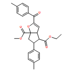 6aH-Cyclopenta[b]furan-4,6a-dicarboxylic acid, 3a,4,5,6-tetrahydro-2-(4-methylbenzoyl)-5-(4-methylphenyl)-, 4-ethyl 6a-methyl ester, (3aR,4S,5R,6aS)-rel-