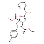 6aH-Cyclopenta[b]furan-4,6a-dicarboxylic acid, 2-benzoyl-5-(4-bromophenyl)-3a,4,5,6-tetrahydro-, 4-ethyl 6a-methyl ester, (3aR,4S,5R,6aS)-rel-