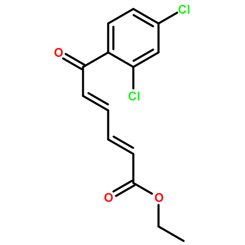 2,4-Hexadienoic acid, 6-(2,4-dichlorophenyl)-6-oxo-, ethyl ester, (2E,4E)-
