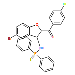 Phosphinothioic amide, N-[(2R,3R)-5-bromo-2-(4-chlorobenzoyl)-2,3-dihydro-3-benzofuranyl]-P,P-diphenyl-, rel-