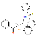Phosphinothioic amide, N-[(2R,3R)-2-benzoyl-2,3-dihydro-2-methyl-3-benzofuranyl]-P,P-diphenyl-, rel-