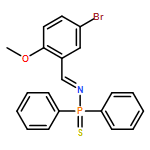 Phosphinothioic amide, N-[(5-bromo-2-methoxyphenyl)methylene]-P,P-diphenyl-