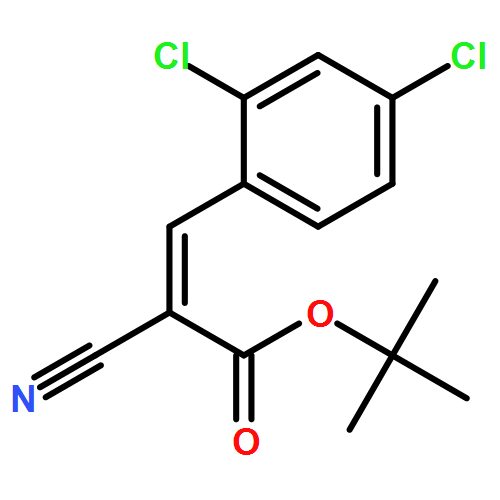2-Propenoic acid, 2-cyano-3-(2,4-dichlorophenyl)-, 1,1-dimethylethyl ester, (2E)-