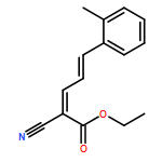 2,4-Pentadienoic acid, 2-cyano-5-(2-methylphenyl)-, ethyl ester, (2E,4E)-