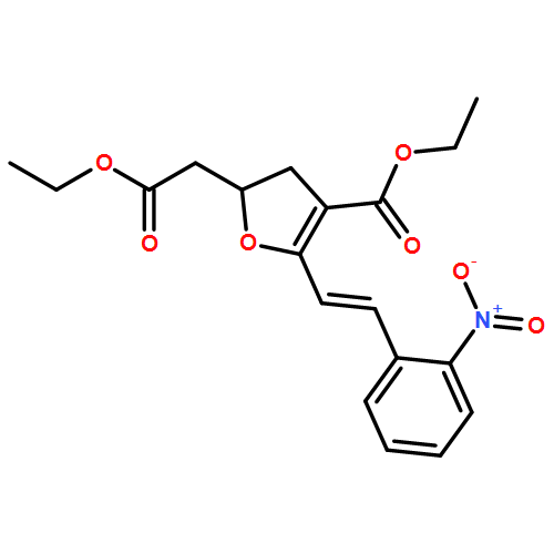 2-Furanacetic acid, 4-(ethoxycarbonyl)-2,3-dihydro-5-[(1E)-2-(2-nitrophenyl)ethenyl]-, ethyl ester