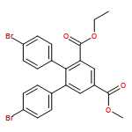 [1,1':2',1''-Terphenyl]-3',5'-dicarboxylic acid, 4,4''-dibromo-, 3'-ethyl 5'-methyl ester