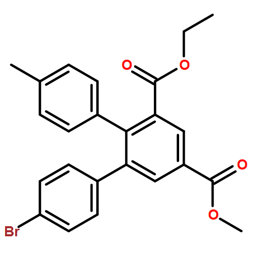 [1,1':2',1''-Terphenyl]-3',5'-dicarboxylic acid, 4-bromo-4''-methyl-, 3'-ethyl 5'-methyl ester