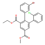 [1,1':2',1''-Terphenyl]-3',5'-dicarboxylic acid, 3''-bromo-2-chloro-, 3'-ethyl 5'-methyl ester