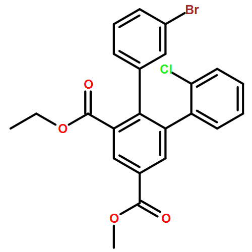 [1,1':2',1''-Terphenyl]-3',5'-dicarboxylic acid, 3''-bromo-2-chloro-, 3'-ethyl 5'-methyl ester