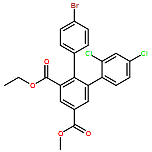 [1,1':2',1''-Terphenyl]-3',5'-dicarboxylic acid, 4''-bromo-2,4-dichloro-, 3'-ethyl 5'-methyl ester