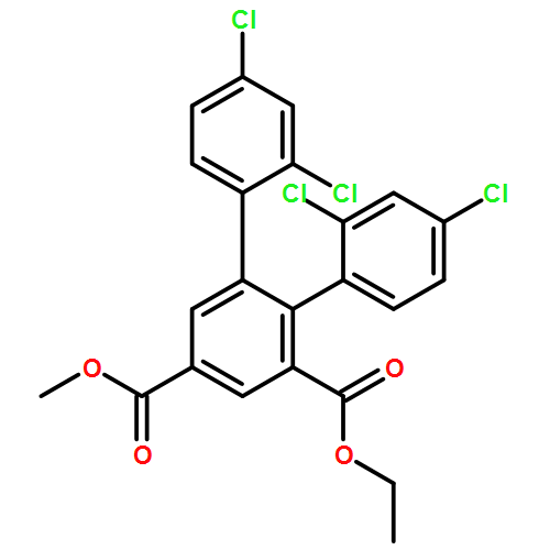 [1,1':2',1''-Terphenyl]-3',5'-dicarboxylic acid, 2,2'',4,4''-tetrachloro-, 3'-ethyl 5'-methyl ester