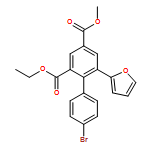 [1,1'-Biphenyl]-2,4-dicarboxylic acid, 4'-bromo-6-(2-furanyl)-, 2-ethyl 4-methyl ester