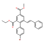 [1,1'-Biphenyl]-2,4-dicarboxylic acid, 4'-bromo-6-[(1E)-2-phenylethenyl]-, 2-ethyl 4-methyl ester