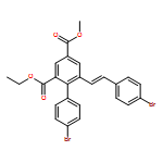 [1,1'-Biphenyl]-2,4-dicarboxylic acid, 4'-bromo-6-[(1E)-2-(4-bromophenyl)ethenyl]-, 2-ethyl 4-methyl ester