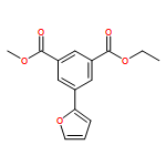 1,3-Benzenedicarboxylic acid, 5-(2-furanyl)-, 1-ethyl 3-methyl ester