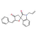 Spiro[furan-2(3H),3'-[3H]indole]-2',4(1'H,5H)-dione, 5-(phenylmethylene)-1'-(2-propen-1-yl)-, (5Z)-