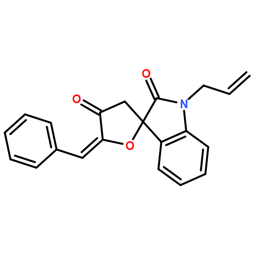 Spiro[furan-2(3H),3'-[3H]indole]-2',4(1'H,5H)-dione, 5-(phenylmethylene)-1'-(2-propen-1-yl)-, (5Z)-