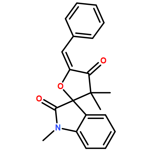 Spiro[furan-2(3H),3'-[3H]indole]-2',4(1'H,5H)-dione, 1',3,3-trimethyl-5-(phenylmethylene)-, (5Z)-