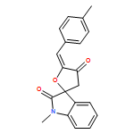 Spiro[furan-2(3H),3'-[3H]indole]-2',4(1'H,5H)-dione, 1'-methyl-5-[(4-methylphenyl)methylene]-, (5Z)-