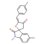 Spiro[furan-2(3H),3'-[3H]indole]-2',4(1'H,5H)-dione, 1',5'-dimethyl-5-[(4-methylphenyl)methylene]-, (5Z)-