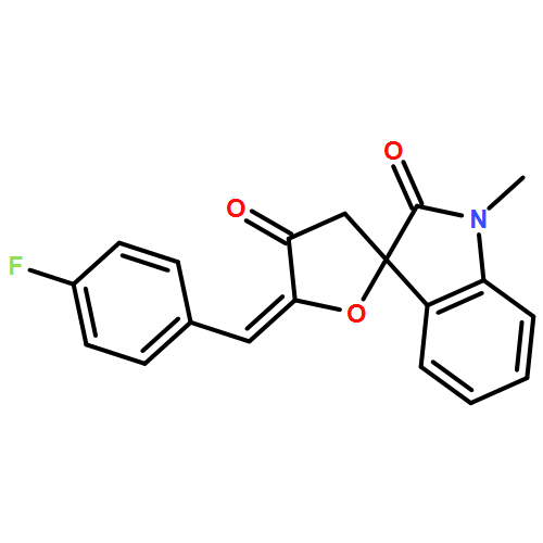 Spiro[furan-2(3H),3'-[3H]indole]-2',4(1'H,5H)-dione, 5-[(4-fluorophenyl)methylene]-1'-methyl-, (5Z)-