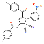3-Cyclopentene-1,1-dicarbonitrile, 3-(4-methylbenzoyl)-5-[2-(4-methylphenyl)-2-oxoethyl]-2-(3-nitrophenyl)-, (2R,5S)-