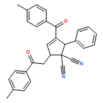 3-Cyclopentene-1,1-dicarbonitrile, 3-(4-methylbenzoyl)-5-[2-(4-methylphenyl)-2-oxoethyl]-2-phenyl-, (2R,5S)-