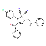 3-Cyclopentene-1,1-dicarbonitrile, 3-benzoyl-2-(4-chlorophenyl)-5-(2-oxo-2-phenylethyl)-, (2R,5S)-