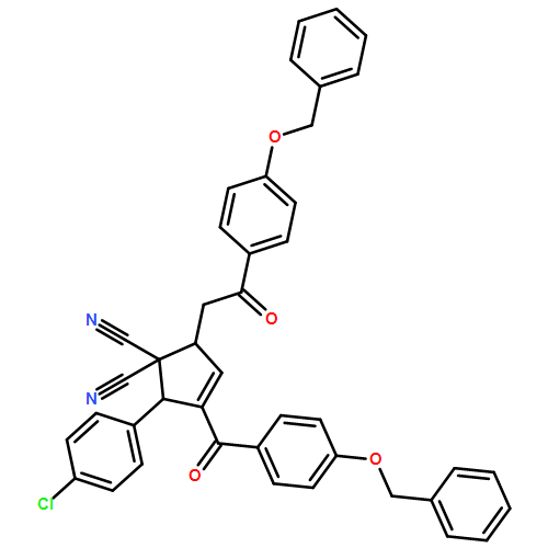 3-Cyclopentene-1,1-dicarbonitrile, 2-(4-chlorophenyl)-5-[2-oxo-2-[4-(phenylmethoxy)phenyl]ethyl]-3-[4-(phenylmethoxy)benzoyl]-, (2R,5S)-