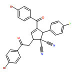 3-Cyclopentene-1,1-dicarbonitrile, 3-(4-bromobenzoyl)-5-[2-(4-bromophenyl)-2-oxoethyl]-2-(4-fluorophenyl)-, (2R,5S)-