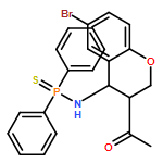 Phosphinothioic amide, N-[(3R,4S)-3-acetyl-6-bromo-3,4-dihydro-2H-1-benzopyran-4-yl]-P,P-diphenyl-, rel-
