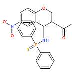 Phosphinothioic amide, N-[(3R,4R)-3-acetyl-3,4-dihydro-6-nitro-2H-1-benzopyran-4-yl]-P,P-diphenyl-, rel-