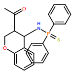 Phosphinothioic amide, N-[(3R,4R)-3-acetyl-3,4-dihydro-2H-1-benzopyran-4-yl]-P,P-diphenyl-, rel-