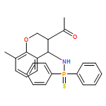 Phosphinothioic amide, N-[(3R,4S)-3-acetyl-3,4-dihydro-8-methyl-2H-1-benzopyran-4-yl]-P,P-diphenyl-, rel-