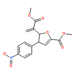 2-Furanacetic acid, 2,3-dihydro-5-(methoxycarbonyl)-α-methylene-3-(4-nitrophenyl)-, methyl ester, (2R,3S)-rel-