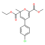 2H-Pyran-2,6-dicarboxylic acid, 4-(4-chlorophenyl)-2-methyl-, 2-ethyl 6-methyl ester