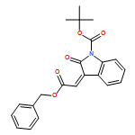 1H-Indole-1-carboxylic acid, 2,3-dihydro-2-oxo-3-[2-oxo-2-(phenylmethoxy)ethylidene]-, 1,1-dimethylethyl ester