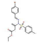 3-Butenoic acid, 3-[(2E)-2-[(4-bromophenyl)methylene]-1-[(4-methylphenyl)sulfonyl]hydrazinyl]-, ethyl ester