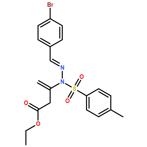 3-Butenoic acid, 3-[(2E)-2-[(4-bromophenyl)methylene]-1-[(4-methylphenyl)sulfonyl]hydrazinyl]-, ethyl ester
