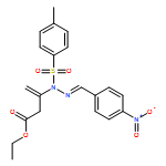 3-Butenoic acid, 3-[(2E)-1-[(4-methylphenyl)sulfonyl]-2-[(4-nitrophenyl)methylene]hydrazinyl]-, ethyl ester