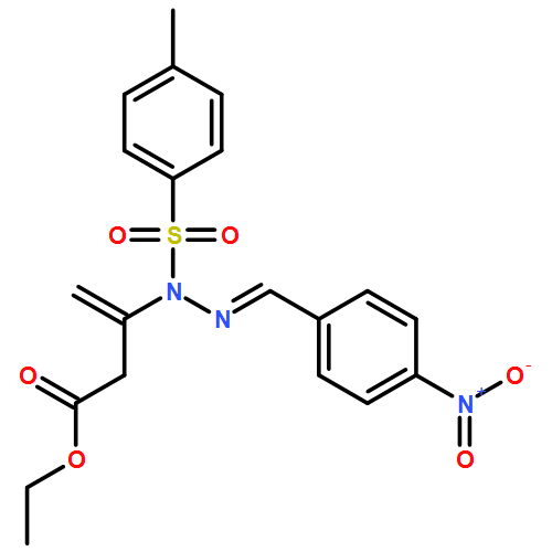 3-Butenoic acid, 3-[(2E)-1-[(4-methylphenyl)sulfonyl]-2-[(4-nitrophenyl)methylene]hydrazinyl]-, ethyl ester