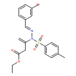 3-Butenoic acid, 3-[(2E)-2-[(3-bromophenyl)methylene]-1-[(4-methylphenyl)sulfonyl]hydrazinyl]-, ethyl ester