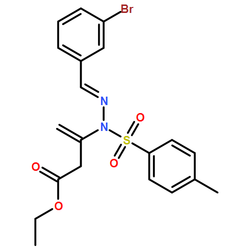 3-Butenoic acid, 3-[(2E)-2-[(3-bromophenyl)methylene]-1-[(4-methylphenyl)sulfonyl]hydrazinyl]-, ethyl ester